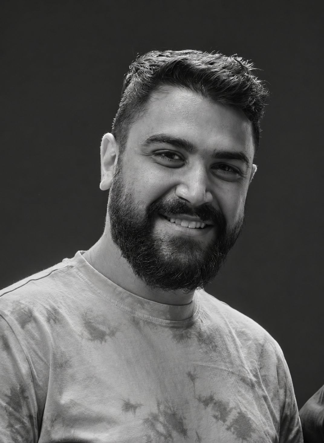 Omar Ehab siyah beyaz portresi